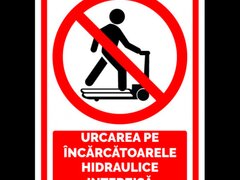 Semn pentru urcarea pe incarcatoarele